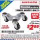 Harbor Freight ITC Coupon 3 WHEEL MOVERS DOLLY Lot No. 62706/67208 Expired: 11/30/15 - $2.99