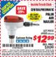Harbor Freight ITC Coupon PALM AIR NAILER Lot No. 99555/69450 Expired: 9/30/15 - $12.99