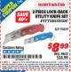 Harbor Freight ITC Coupon 2 PIECE LOCK-BACK UTILITY KNIFE SET Lot No. 93859 Expired: 9/30/15 - $8.99