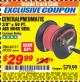 Harbor Freight ITC Coupon 3/8" X 50 FT. AIR HOSE REEL Lot No. 40131/69232 Expired: 7/31/17 - $29.99
