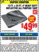 Harbor Freight Coupon 19 FT. X 29 FT. 4" HEAVY DUTY REFLECTIVE ALL PURPOSE TARP Lot No. 47678/60452/69205 Expired: 10/31/15 - $49.99