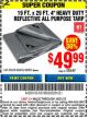 Harbor Freight Coupon HFT 19 FT. X 29 FT. 4 IN. HEAVY DUTY REFLECTIVE ALL-PURPOSE WEATHER-RESISTANT 9 MIL TARP Lot No. 47678 Expired: 10/31/15 - $49.99