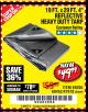 Harbor Freight Coupon HFT 19 FT. X 29 FT. 4 IN. HEAVY DUTY REFLECTIVE ALL-PURPOSE WEATHER-RESISTANT 9 MIL TARP Lot No. 47678 Expired: 4/21/18 - $49.99