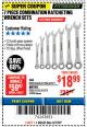Harbor Freight Coupon 7 PIECE RATCHETING COMBINATION WRENCH SETS Lot No. 96654/61396/62571/95552/62572/61400 Expired: 4/4/18 - $18.99