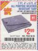 Harbor Freight Coupon 7 FT. 4" x 9 FT. 6" ALL PURPOSE WEATHER RESISTANT TARP Lot No. 877/69115/69121/69129/69137/69249 Expired: 7/8/15 - $2.99