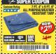 Harbor Freight Coupon 7 FT. 4" x 9 FT. 6" ALL PURPOSE WEATHER RESISTANT TARP Lot No. 877/69115/69121/69129/69137/69249 Expired: 7/6/18 - $2.99
