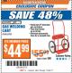 Harbor Freight ITC Coupon GAS WELDING CART Lot No. 65939 Expired: 10/24/17 - $44.99