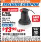 Harbor Freight ITC Coupon 6" PALM POLISHER Lot No. 69487/90219 Expired: 3/31/18 - $13.99