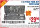 Harbor Freight Coupon 130 PIECE TOOL KIT WITH CASE Lot No. 64263/68998/63091/63248/64080 Expired: 10/3/15 - $29.99