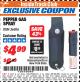 Harbor Freight ITC Coupon PEPPER GAS SPRAY Lot No. 36506 Expired: 3/31/18 - $4.99