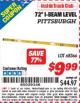 Harbor Freight ITC Coupon PITTSBURGH 72 IN. I-BEAM LEVEL Lot No. 68366 Expired: 11/30/15 - $9.99