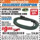 Harbor Freight ITC Coupon VANGUARD 25 FT. X 14/3 GAUGE OUTDOOR EXTENSION CORD, GREEN Lot No. 62929 Expired: 7/31/17 - $9.99