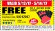 Harbor Freight FREE Coupon SPLIT LEATHER SAFETY COLORED WORK GLOVES 1 PAIR Lot No. 69455/61458/67440 Expired: 5/14/17 - FWP