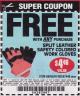 Harbor Freight FREE Coupon SPLIT LEATHER SAFETY COLORED WORK GLOVES 1 PAIR Lot No. 69455/61458/67440 Expired: 2/1/18 - FWP