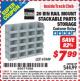 Harbor Freight ITC Coupon 20 BIN RAIL MOUNT STACKABLE PARTS STORAGE Lot No. 41949 Expired: 11/30/15 - $7.99