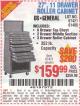 Harbor Freight Coupon 27" ROLLER CABINET Lot No. 63026 Expired: 5/18/15 - $159.99