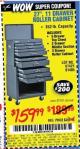 Harbor Freight Coupon 27" ROLLER CABINET Lot No. 63026 Expired: 7/29/15 - $159.99