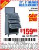 Harbor Freight Coupon 27" ROLLER CABINET Lot No. 63026 Expired: 10/21/15 - $159.99