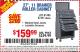 Harbor Freight Coupon 27" ROLLER CABINET Lot No. 63026 Expired: 10/23/15 - $159.99