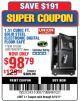 Harbor Freight Coupon 1.51 CUBIC FT. SOLID STEEL DIGITAL FLOOR SAFE Lot No. 61565/62678/91006 Expired: 6/19/17 - $98.79