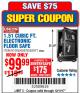 Harbor Freight Coupon 1.51 CUBIC FT. SOLID STEEL DIGITAL FLOOR SAFE Lot No. 61565/62678/91006 Expired: 12/11/17 - $99.99