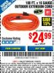 Harbor Freight Coupon 100 FT X 16 GAUGE OUTDOOR EXTENSION CORD Lot No. 62940/61908 Expired: 11/30/15 - $24.99