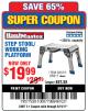 Harbor Freight Coupon HAUL-MASTER 18 IN. STEP STOOL WORKING PLATFORM Lot No. 66911 Expired: 6/19/17 - $19.99