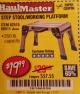 Harbor Freight Coupon HAUL-MASTER 18 IN. STEP STOOL WORKING PLATFORM Lot No. 66911 Expired: 1/3/18 - $19.99