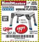 Harbor Freight Coupon HAUL-MASTER 18 IN. STEP STOOL WORKING PLATFORM Lot No. 66911 Expired: 2/23/18 - $19.99