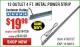 Harbor Freight Coupon 12 OUTLET 4 FT. METAL POWER STRIP Lot No. 96737 Expired: 11/30/15 - $19.99