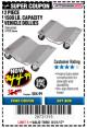 Harbor Freight Coupon 2 PIECE 1500 LB. CAPACITY VEHICLE WHEEL DOLLIES Lot No. 60343/67338 Expired: 8/31/17 - $44.99