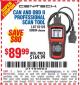 Harbor Freight Coupon CAN AND OBD II PROFESIONAL SCAN TOOL Lot No. 98614/60694/62120 Expired: 9/26/15 - $89.99