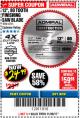 Harbor Freight Coupon 12", 80 TOOTH FINISHING SAW BLADE Lot No. 38545 Expired: 11/30/17 - $24.99