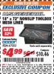 Harbor Freight ITC Coupon 18" x 72" NONSLIP TOOLBOX MESH LINER Lot No. 67055 Expired: 8/31/17 - $4.99