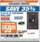 Harbor Freight ITC Coupon 0.53 CUBIC FT. DIGITAL WALL SAFE Lot No. 62983/97081 Expired: 4/4/17 - $59.99