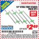 Harbor Freight ITC Coupon 10" STEEL TENT STAKES PACK OF 6 Lot No. 96534 Expired: 1/31/16 - $2.49