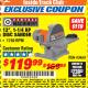 Harbor Freight ITC Coupon 12", 1-1/4 HP DISC SANDER Lot No. 43468 Expired: 3/31/18 - $119.99