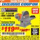 Harbor Freight ITC Coupon 12", 1-1/4 HP DISC SANDER Lot No. 43468 Expired: 3/31/18 - $119.99