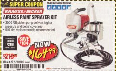 Harbor Freight Coupon AIRLESS PAINT SPRAYER KIT Lot No. 62915/60600 Expired: 11/30/19 - $164.99