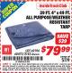 Harbor Freight ITC Coupon 29 ft. 4" X 49 FT. ALL PURPOSE/WEATHER RESISTANT TARP Lot No. 69194/60473/2142 Expired: 1/31/16 - $79.99