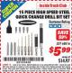 Harbor Freight ITC Coupon 15 PIECE HIGH SPEED STEEL QUICK CHANGE DRILL BIT SET Lot No. 68816 Expired: 1/31/16 - $5.99