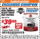 Harbor Freight ITC Coupon 124 OZ. IRON ARMOR BLACK TRUCK BED COATING Lot No. 60778 Expired: 10/31/17 - $39.99