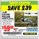 Harbor Freight Coupon 7 AMP 1.5 HP ELECTRIC POLE SAW Lot No. 56808/68862/63190/62896 Expired: 9/25/16 - $59.99