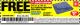 Harbor Freight FREE Coupon 5 FT. 6" X 7 FT. 6" ALL PURPOSE WEATHER RESISTANT TARP Lot No. 953/63110/69210/69128/69136/69248 Expired: 1/3/16 - FWP