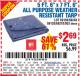 Harbor Freight Coupon 5 FT. 6" X 7 FT. 6" ALL PURPOSE WEATHER RESISTANT TARP Lot No. 953/63110/69210/69128/69136/69248 Expired: 9/26/15 - $2.69