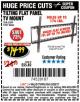 Harbor Freight Coupon ARMSTRONG 37 IN. TO 70 IN. LARGE TILT FLAT PANEL TV MOUNT Lot No. 64356 Expired: 2/28/17 - $14.99