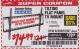 Harbor Freight Coupon ARMSTRONG 37 IN. TO 70 IN. LARGE TILT FLAT PANEL TV MOUNT Lot No. 64356 Expired: 4/3/18 - $14.99