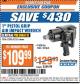 Harbor Freight ITC Coupon 1" PISTOL GRIP AIR IMPACT WRENCH Lot No. 62396/62355 Expired: 4/4/17 - $109.99