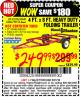 Harbor Freight Coupon 1195 LB. CAPACITY 4 FT. x 8 FT. HEAVY DUTY FOLDABLE UTILITY TRAILER Lot No. 62170/62648/62666/90154 Expired: 5/31/16 - $249.99