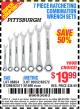 Harbor Freight Coupon 7 PIECE RATCHETING COMBINATION WRENCH SETS Lot No. 96654/61396/62571/95552/61400/62572 Expired: 6/27/15 - $19.99